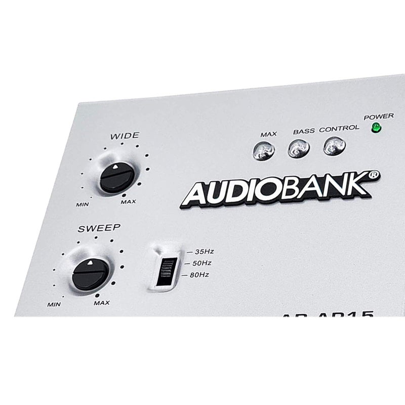 Audiobank 1/2 Din Car Audio Digital Bass Processor, Sound Restoration & Crossover for Car Subwoofer with Bass Knob/Input Level: 15V RMS & Output Level: 13.5V Peak - Image 2